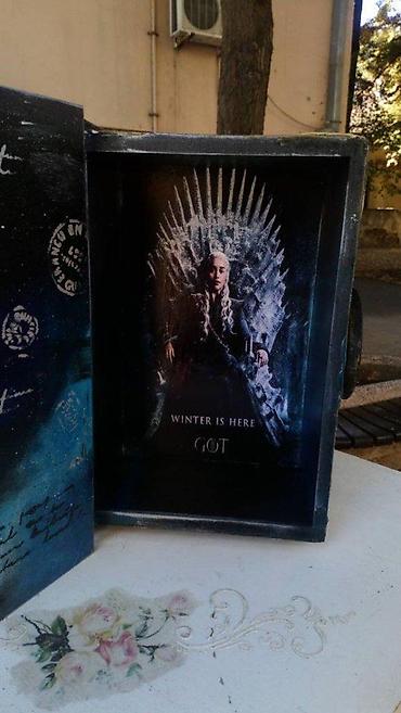 dekor kanjiza: GAME OF THRONES DRVENA KUTIJA-KNJIGA ZA NAKIT NOVO AKCIJA | Cene — 7