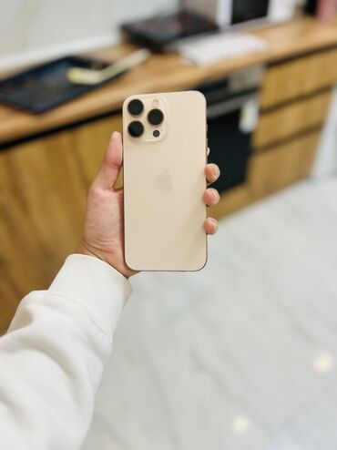 Apple iPhone: IPhone 16 Pro Max, Золотой, Зарядное устройство, Защитное стекло, Чехол, 94 % — 6