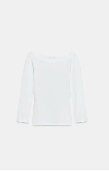zara топ: ZARA лонгслив лодочка. Ткань очень мягкая и приятная к телу. Цвет — 1