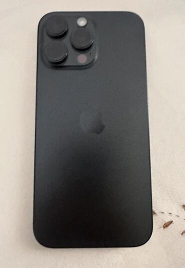 Apple iPhone: IPhone 15 Pro Max, 256 GB, Black Titanium, Zəmanət, Face ID, Sənədlərlə