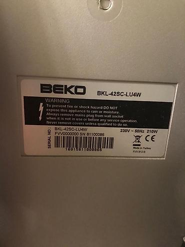 Elektronika: Tecili satilir.Beko Televizor satilir. Orjinal Turkiye — 2