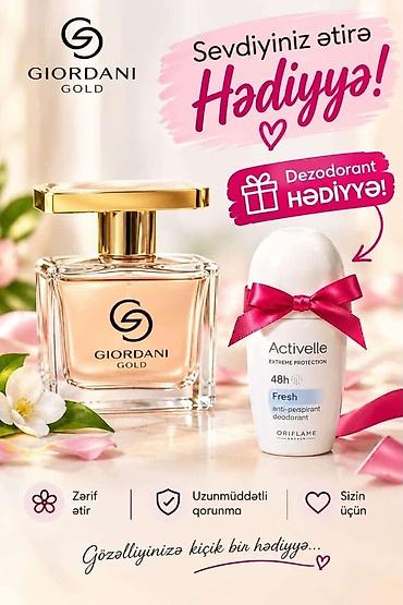 qizil komplektler: Giordani Gold ətir dəsti + hədiyyə dezodorant - Brend: Oriflame - — 1