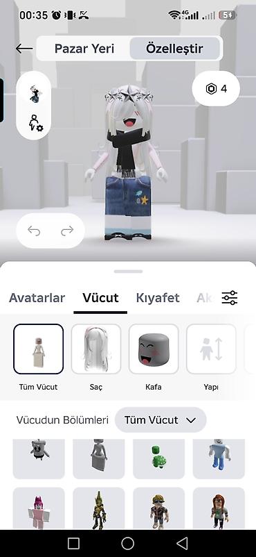 robux qiymetleri: Roblox Avatar Özəlləşdirmə Paketi – mobil üçün - Platforma: Roblox — 5