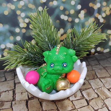 игрушка дракон: Новогодние подарки из мыла ручной работы. Год дракона. под заказ за