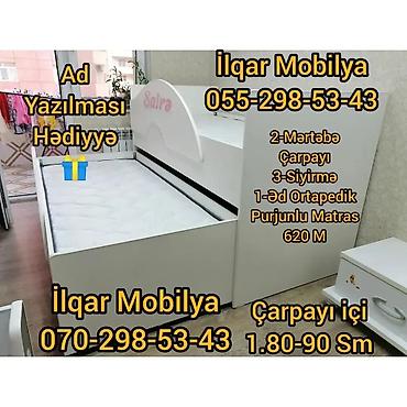 İkimərtəbəli uşaq çarpayıları: Oğlan və qız üçün, Yeni, Çarpayı, Matrassız, Siyirməsiz, Laminat — 8