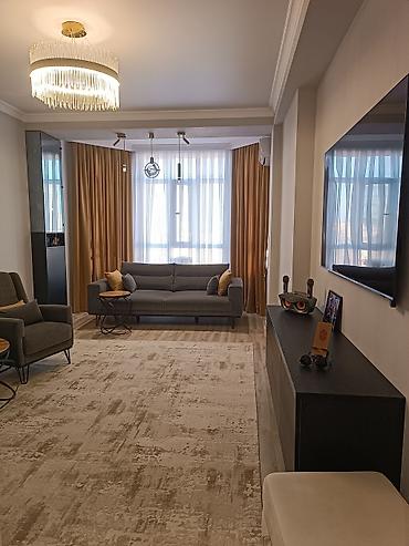 Продажа квартир: 1 комната, 45 м², Асанбай мкр Элитка, 7 этаж, Дизайнерский ремонт — 2