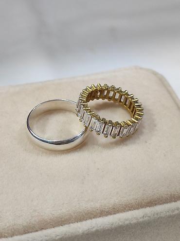 Серебряные кольца: Серебряные парные кольца Серебро напыление жёлтое золото 925 пробы at lalafo.kg — 10 Серебряные кольца: Серебряные парные кольца Серебро напыление жёлтое золото 925 пробы — 10