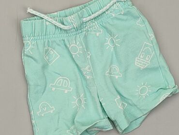 letnia zielona sukienka w kwiaty: Shorts, Primark, 6-9 months, condition - Very good