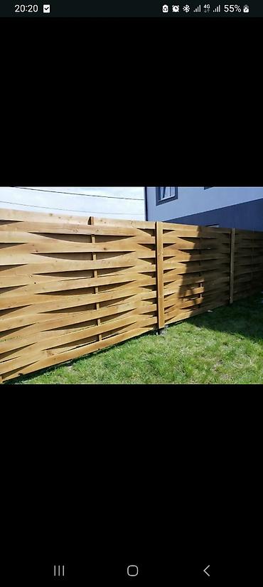 Деревянные заборы: Деревянный забор, Декоративный, Другое назначение, Покраска забора — 8