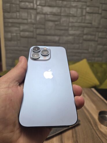 apple ekran: IPhone 13 Pro, Голубой, Face ID