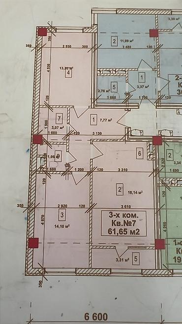 2 комнаты, 62 м², Элитка, 5 этаж, ПСО (под самоотделку)