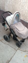 продаю в связи с переездом: Коляска, цвет - Серебристый, Б/у at lalafo.kg продаю в связи с переездом: Коляска, цвет - Серебристый, Б/у