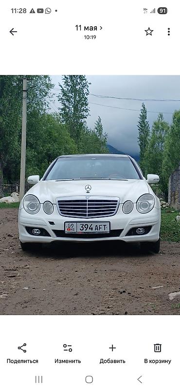 колонки яйцо: Mercedes-Benz E-Class: 2006 г., Седан — 3