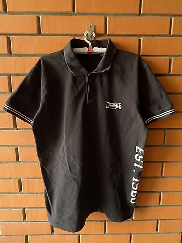 ar max: Lonsdale London muška polo majica - Boja: crna - Kragna: klasična — 1