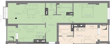 меняю с моей доплатой: 2 комнаты, 64 м², Элитка, 6 этаж, ПСО (под самоотделку)