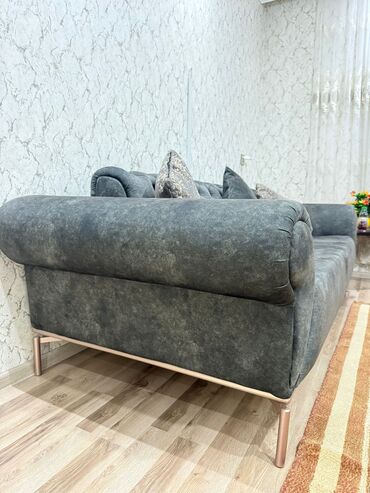 Divanlar: Divan, İşlənmiş, Açılan, Bazasız, Vеlur parça, Çatdırılma yoxdur — 5