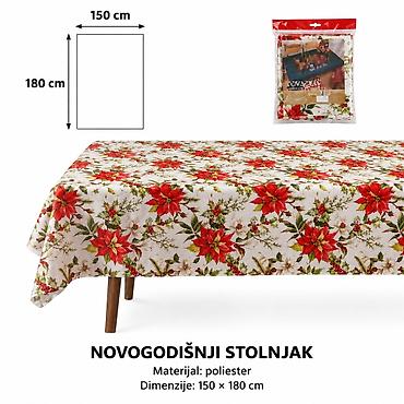 KMT Božićni stolnjak sa velikim cvetnim motivom 7991849 Dekorativni