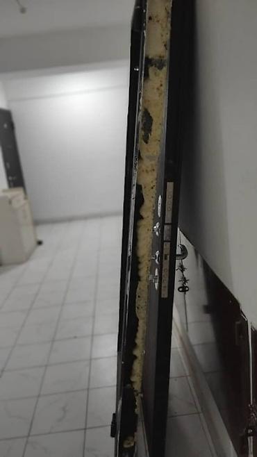 put up: Двери для домов и квартир, Металлическая, Одностворчатая, Российская, В стиле хай-тек, цвет - Черный — 7