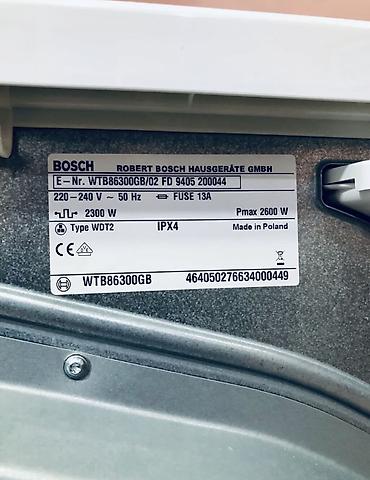 kombi təzə: Paltarqurudan 10 Kq BOSCH Markasıdır. Orjinal 🇪🇺 AVROPA — 10