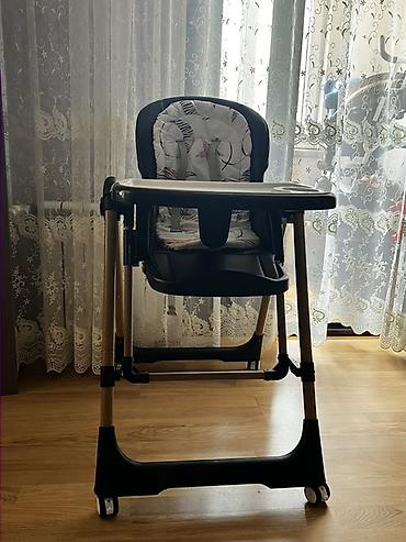 Yemək masaları, oturacaqları: Uşaq yemək stulu – Kidilo - Brend: Kidilo - Təkərlərlə hərəkət — 1