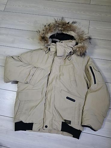 куртка пилот: Зимняя куртка-парка WHO.A.U Sportswear Корея - Цвет: бежевый — 1