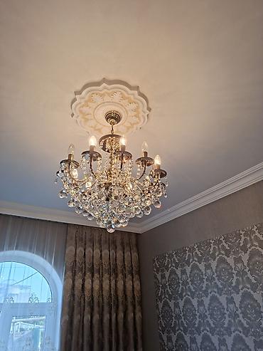 klassik saat: Çılçıraq, 8 lampa, Xrustal — 2