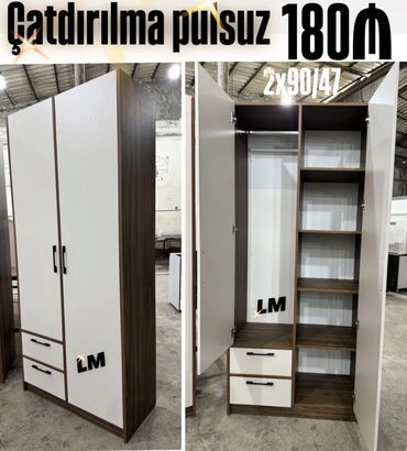 Stullar: Yeni, Açılan, 2 qapılı Düz dolab