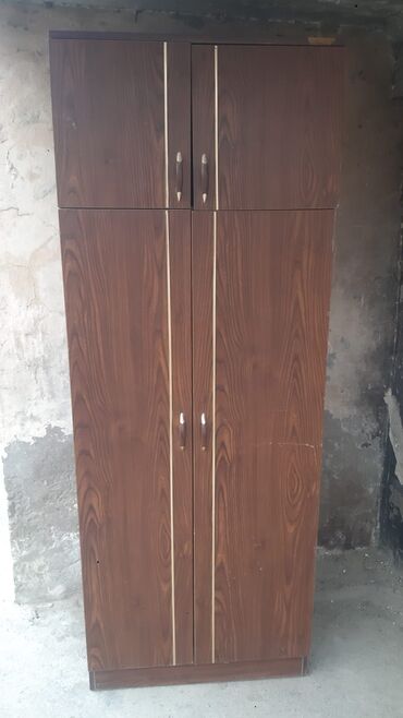 dolab: Шкаф-вешалка, Б/у, 2 двери, Распашной, Прямой шкаф, Азербайджан