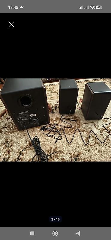 Колонки для ПК и ноутбуков: Акустическая система Microlab 2.1 - Комплект: сабвуфер + две — 9