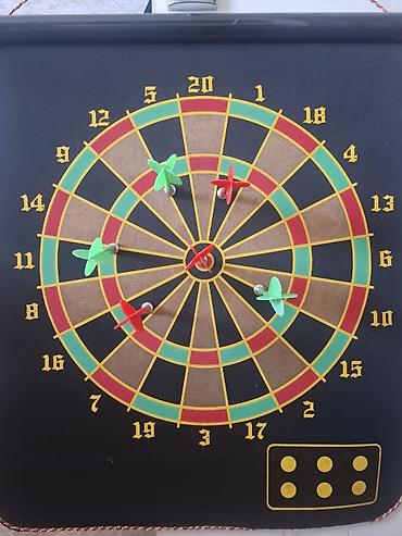 İdman və istirahət: Maqnitik dart taxtası – ikiüzlü asma model ölçü 42×46 - İki tərəfli — 4