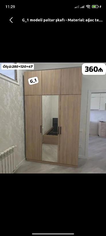 it sekilleri: Yeni, 3 qapılı, Güzgülü, Açılan, Düz dolab — 1