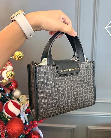 svečana torbica: Tommy Hilfiger damska mini torba/tašna sa monogram printom TH. - — 4