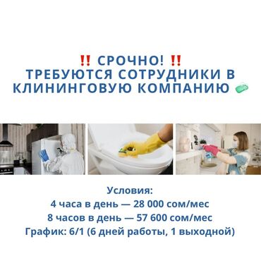 удаленная работа диспетчером в сша: Требуется Уборщица, Квартира, График: Шестидневка, Полный рабочий день
