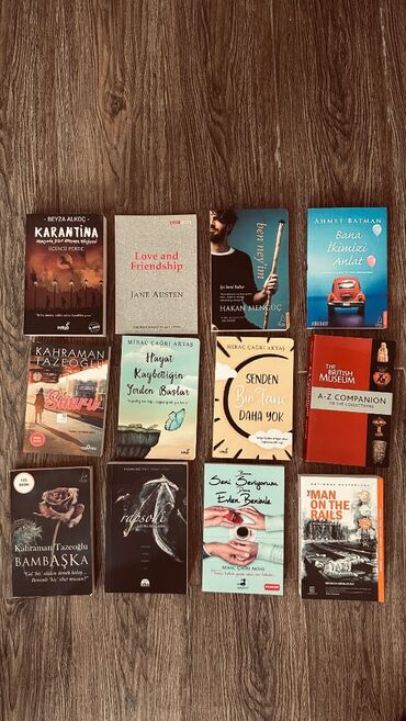 Bədii ədəbiyyat: Kitabların hamısı orjinaldı içlərində ingiliscə bahalı kitablarda 20