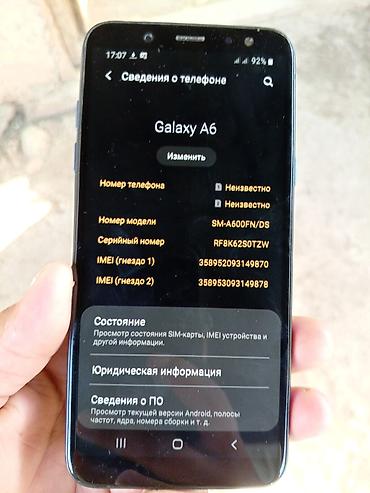 samsung galaxy a9: Смартфон Samsung Galaxy A6 (модель SM-A600FN/DS) - Экран Super — 4