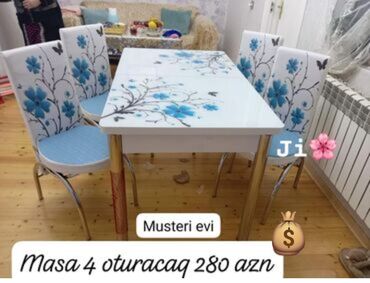 Ev üçün dekor: Yeni, 4 stul