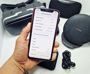 Apple iPhone: IPhone 11, Б/у, 64 ГБ, Красный, Наушники, 91 % — 23