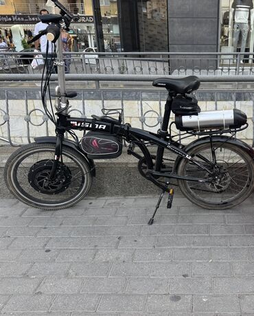 velosipedlər işlenmiş: İşlənmiş Elektrik velosipedi Isma, 20", sürətlərin sayı: 7, 500-750 Vt, Ünvandan götürmə