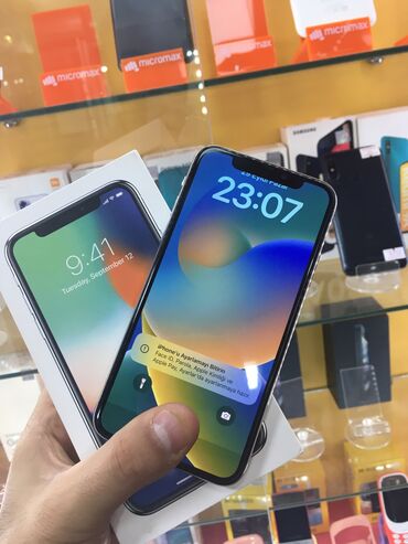 iphone qəbələ: IPhone X, 64 GB, Ağ