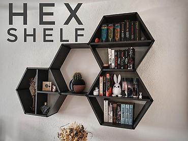 shelf: Настенная полка HEX SHELF
Цена за две соты — 2