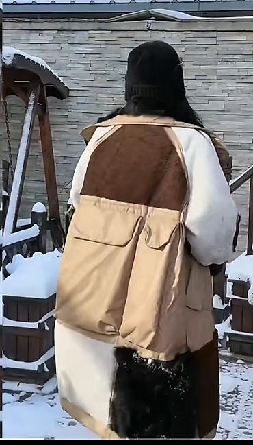 пуховик cop copine: Пуховик, Длинная модель, С мехом, 2XL — 3