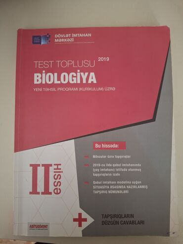 riyaziyyat test toplusu 2019 2 ci hisse pdf yukle: Biologiya Testlər 11-ci sinif, 2-ci hissə, 2019 il