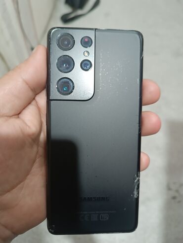 telefon banan: Samsung Galaxy S21 Ultra, 256 GB, rəng - Qara, Barmaq izi