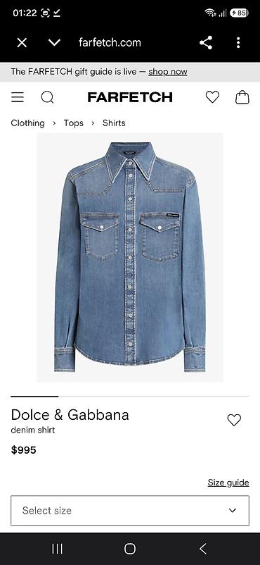 koyney: ORJİNAL Dolce & Gabbana denim köynək, jaket kimi geyinmişəm mən — 1