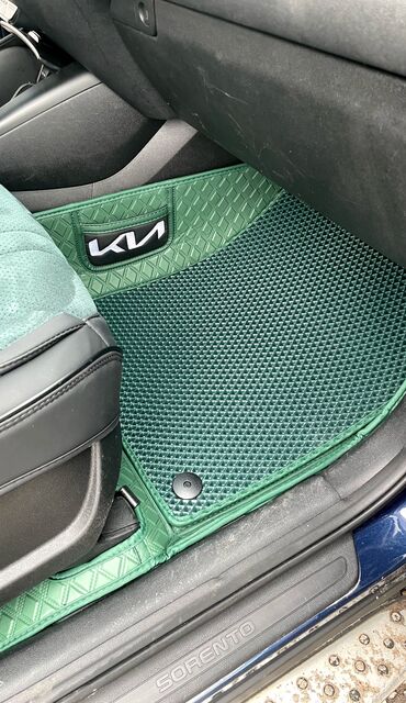 Полики: 5D Экокожа Полики Для салона Kia, цвет - Серый, Новый, Самовывоз, Платная доставка — 9