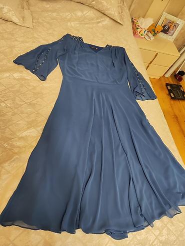 aşbaz forma: Mavi şifon geyim – elegant və zərif dizayn - Parça: Yüngül, axıcı — 4