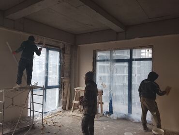 Штукатурка, шпаклевка: Механизированная штукатурка стен и потолков - Выполняем работы — 9