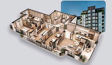 30: 4 комнаты, 218 м², Орто-Сай с. Элитка, 2 этаж, ПСО (под самоотделку) — 3