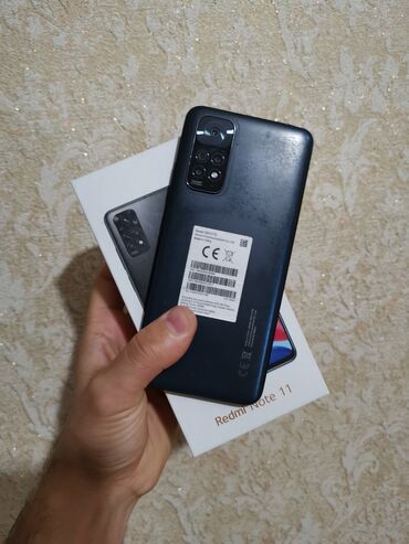 xiaomi mi 8 lite: Xiaomi Redmi Note 11, 128 GB, rəng - Qara, 
 Sensor, Barmaq izi, İki sim kartlı