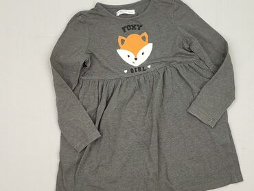 sukienka midi z bufiastymi rękawami: Sukienka, Fox&Bunny, 3-4 lat, 98-104 cm, stan - Bardzo dobry